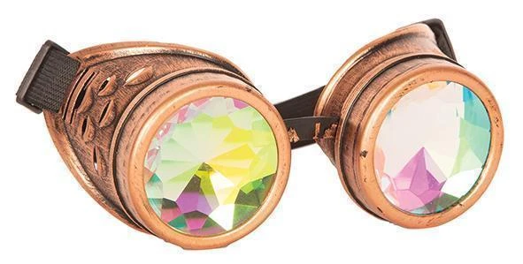 Bril Steampunk Kaleidoscoop Brons