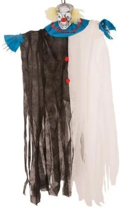 Deco Clown 90 Cm Blauw / Wit