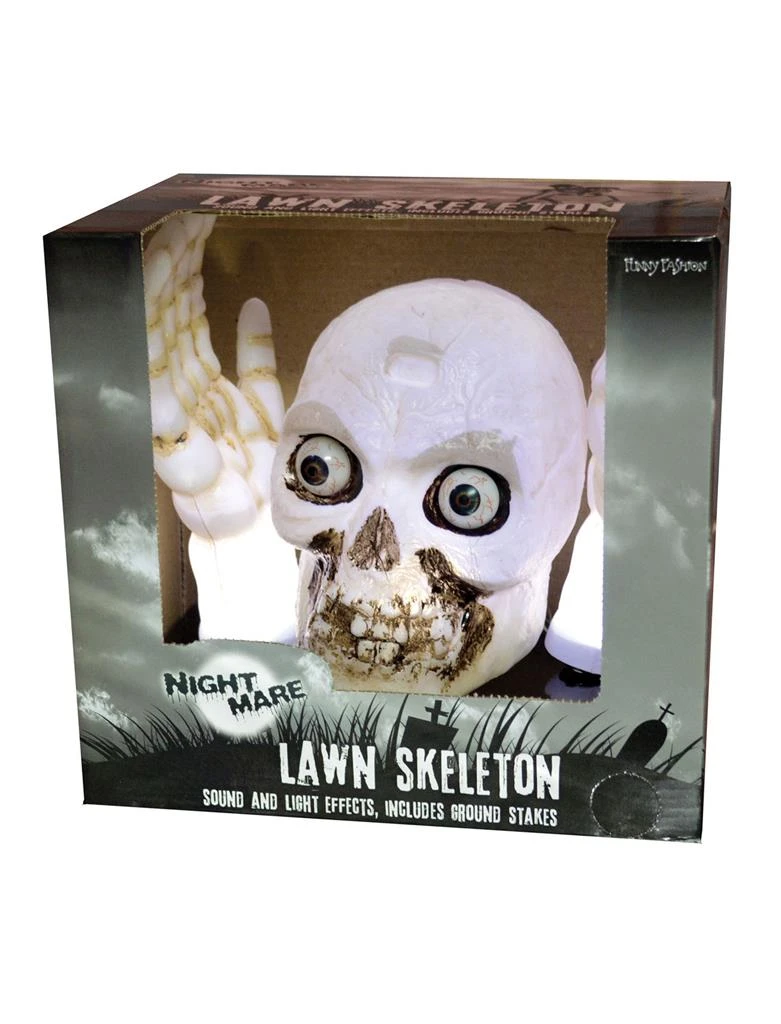 Doodshoofd Met Handen Licht En Geluid - Afbeelding 2