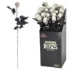 Skull Rose With Black Stem Size: 54 Cm |