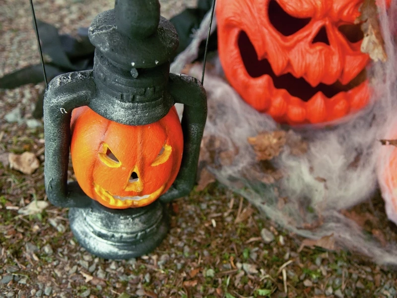 Halloween Pompoen Lantaarn, 35x18x13cm - Afbeelding 2