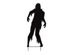 Silhouette Metal Zombie Man
