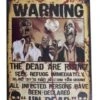 Poster Halloween 'Warning The Dead' 38 Cm