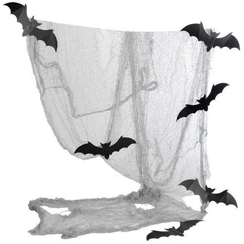 Doek Met 6 Vleermuizen (75x300cm)