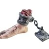 Halloween Foot With Chain, 25x10x17cm