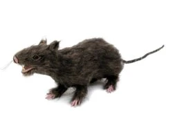Rat, Lifelike With Coat 30cm