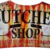 METAL SIGN BUTCHER SHOP (36X59CM)